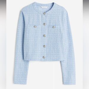 H&M Blue Cozy Knit Cardigan